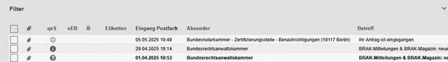 Symbol_Anhang_beA_Version_3-32_sw_300dpi.jpg (Bild: Ilona Cosack, ABC AnwaltsBeratung Cosack, Mainz)